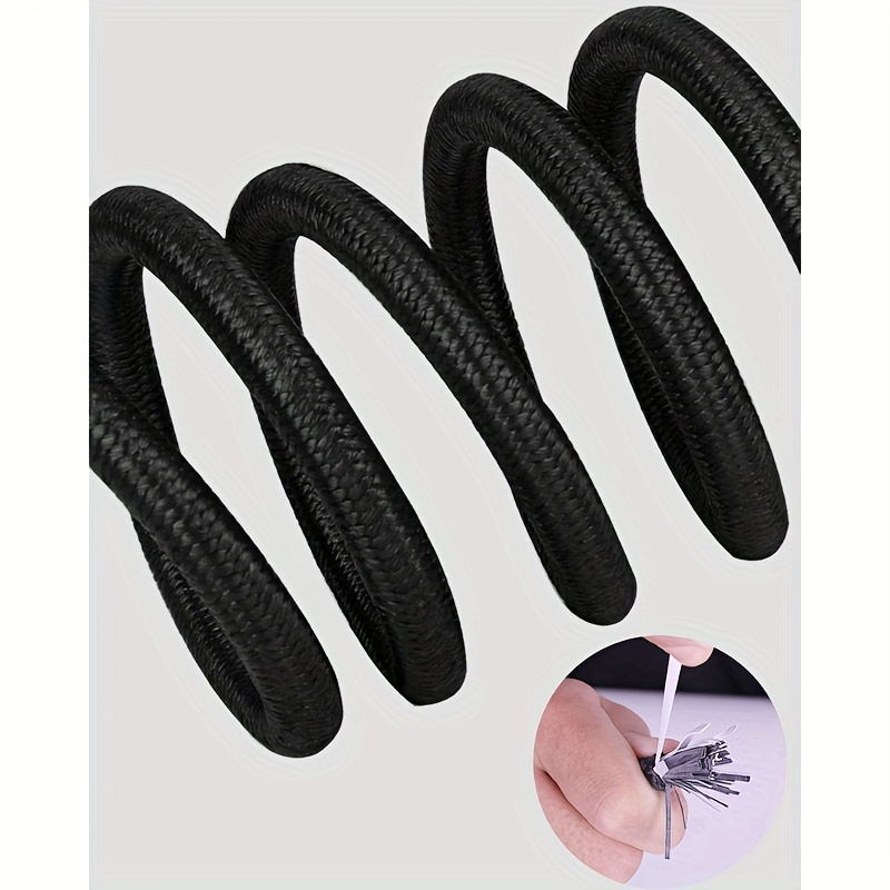 1pc Elastic Bungee Cords With Carabiner Clips Tarpaulin Waterproof Heavy  Duty Bungee Ropes For * Camping Luggage Traveling Motorcycle Car Trunks