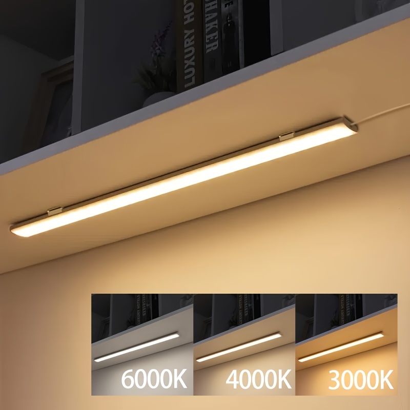 KUCAM Iluminación recargable debajo del gabinete tira de luz LED