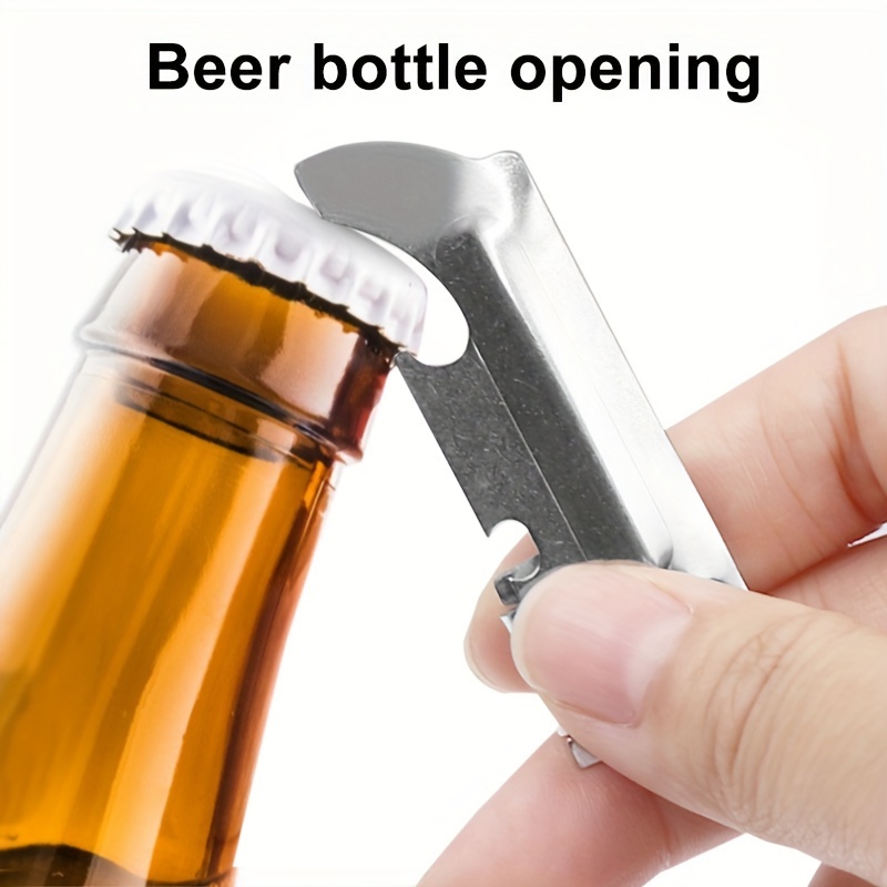 1pc, Can Opener, Multifunctional Can Opener, Bottle Opener, Folding  Stainless Steel Mini Can Opener, Small Simple Can Opener, Mini Portable Can  Opener