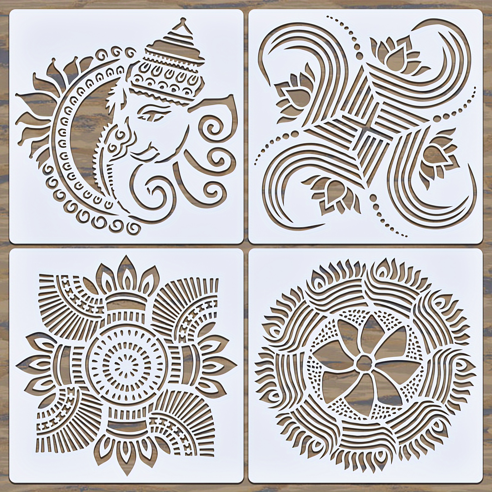 30 * 30 cm Dimensioni Fai da te Stampo Mandala per pittura Stencil Album  fotografico timbrato Carta di carta goffrata su legno, tessuto, parete - Temu  Italy