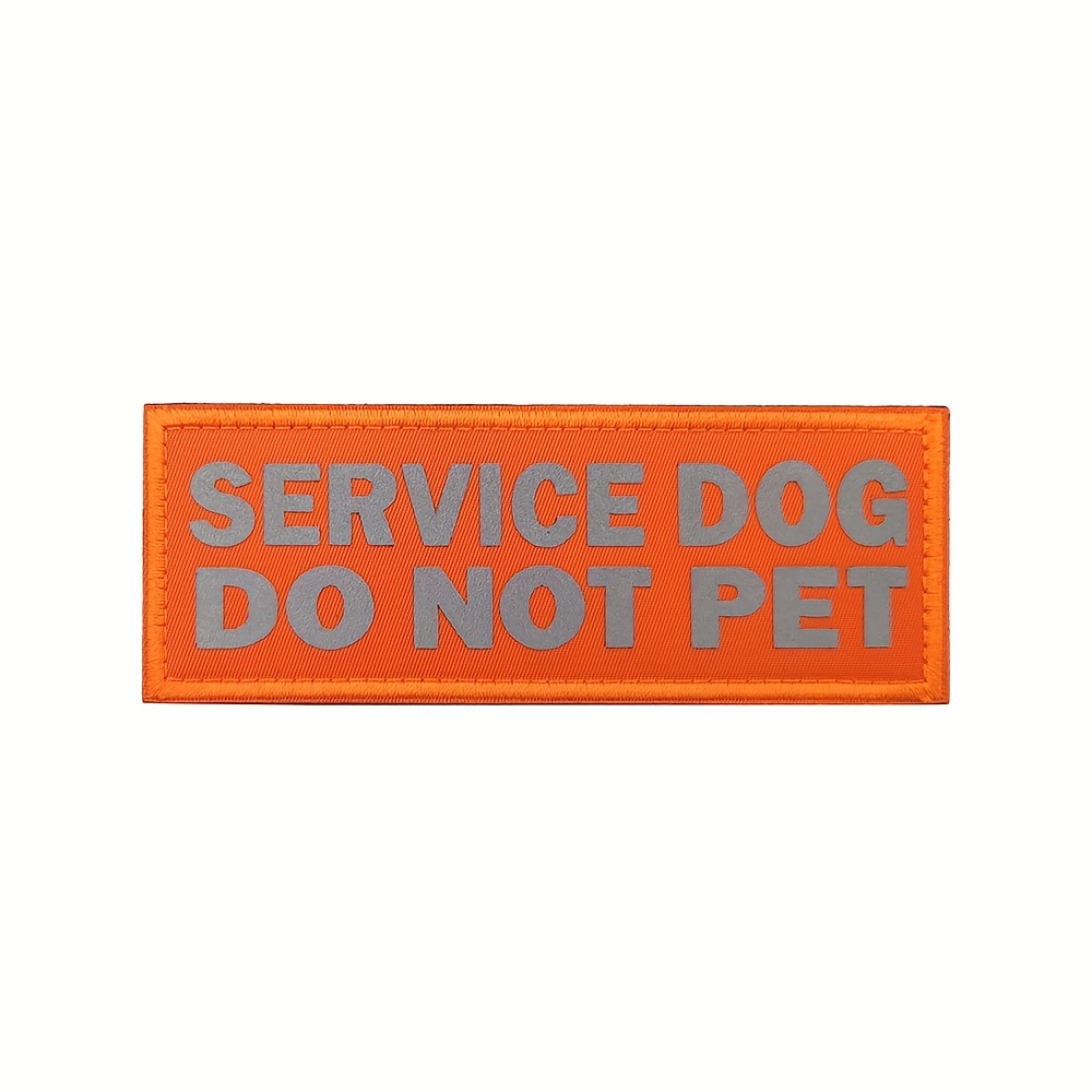 High Visibility Reflective Service Dog Vest Patches Easily - Temu