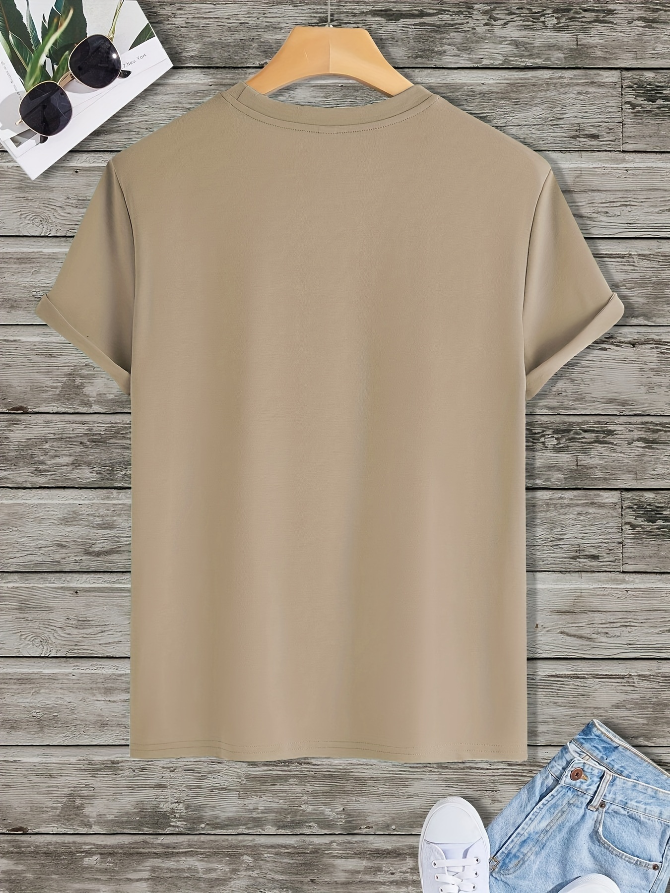 Men'S Print T-Shirt, Short-Sleeved Casual Round-Neck T-Shirt for Summer