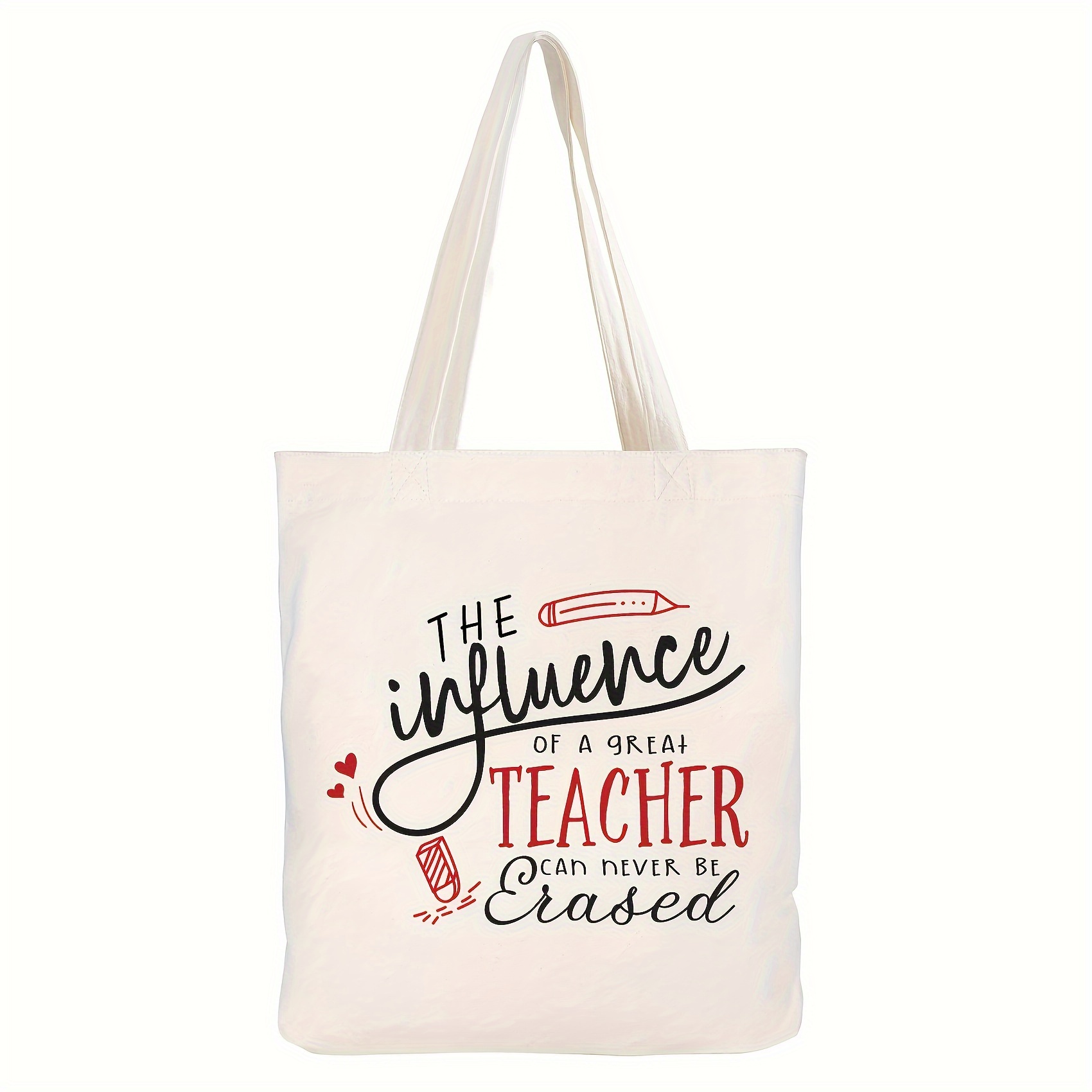 1pc Printed Canvas Bag Teacher Gifts For Women Appreciation From ...