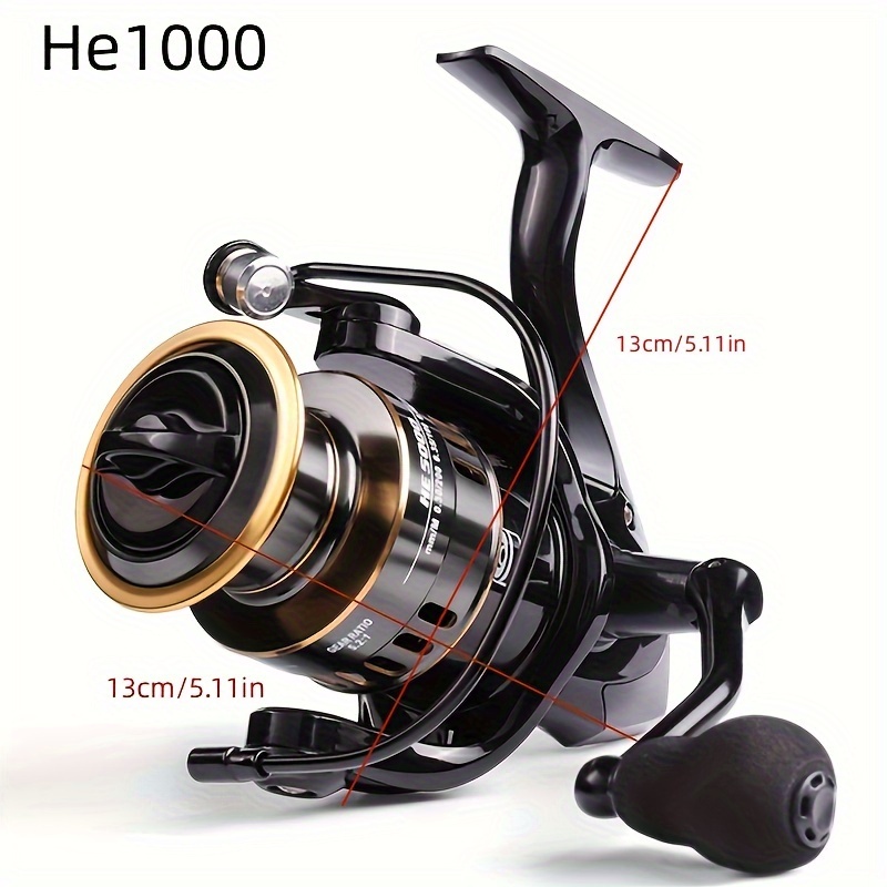 Spinning Reel HE1000-5000 Drag Stainless Steel Line Spool Fishing