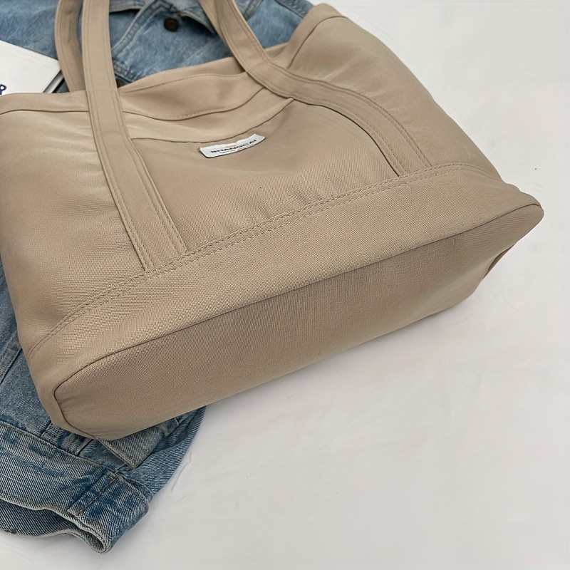 Simple Oxford Cloth Tote Bag Lightweight Travel Shoulder Bag - Temu