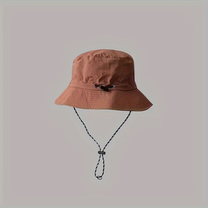 Outdoor Waterproof Fisherman Hat With Chin Strap For Summer Foldable Bucket  Hat For Hiking - Jewelry & Accessories - Temu