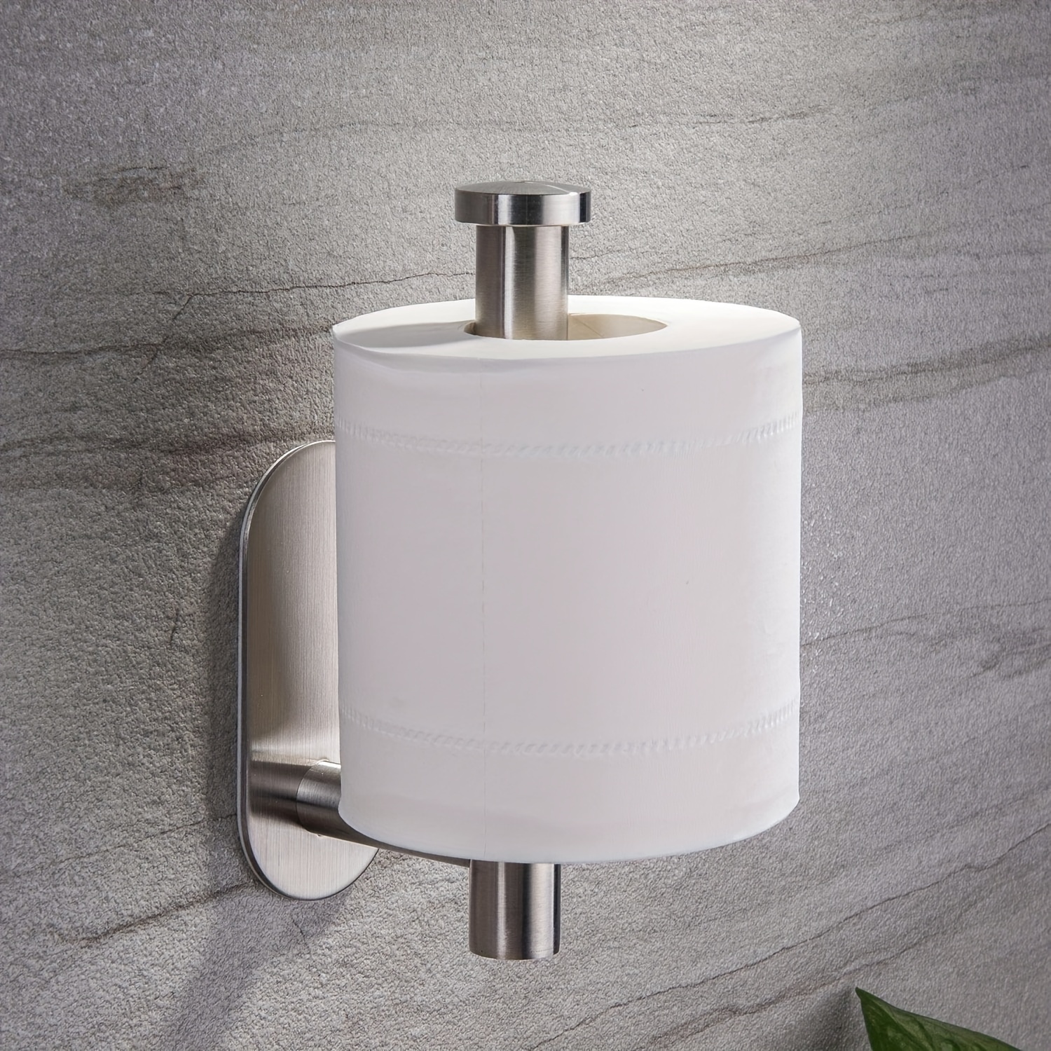 Toilet Paper Holder 3M Self Adhesive Black Bathroom Paper Towel Roll  Holder, Toilet Roll Holder Lavatory Dispenser SUS 304 Stainless Steel  Kitchen