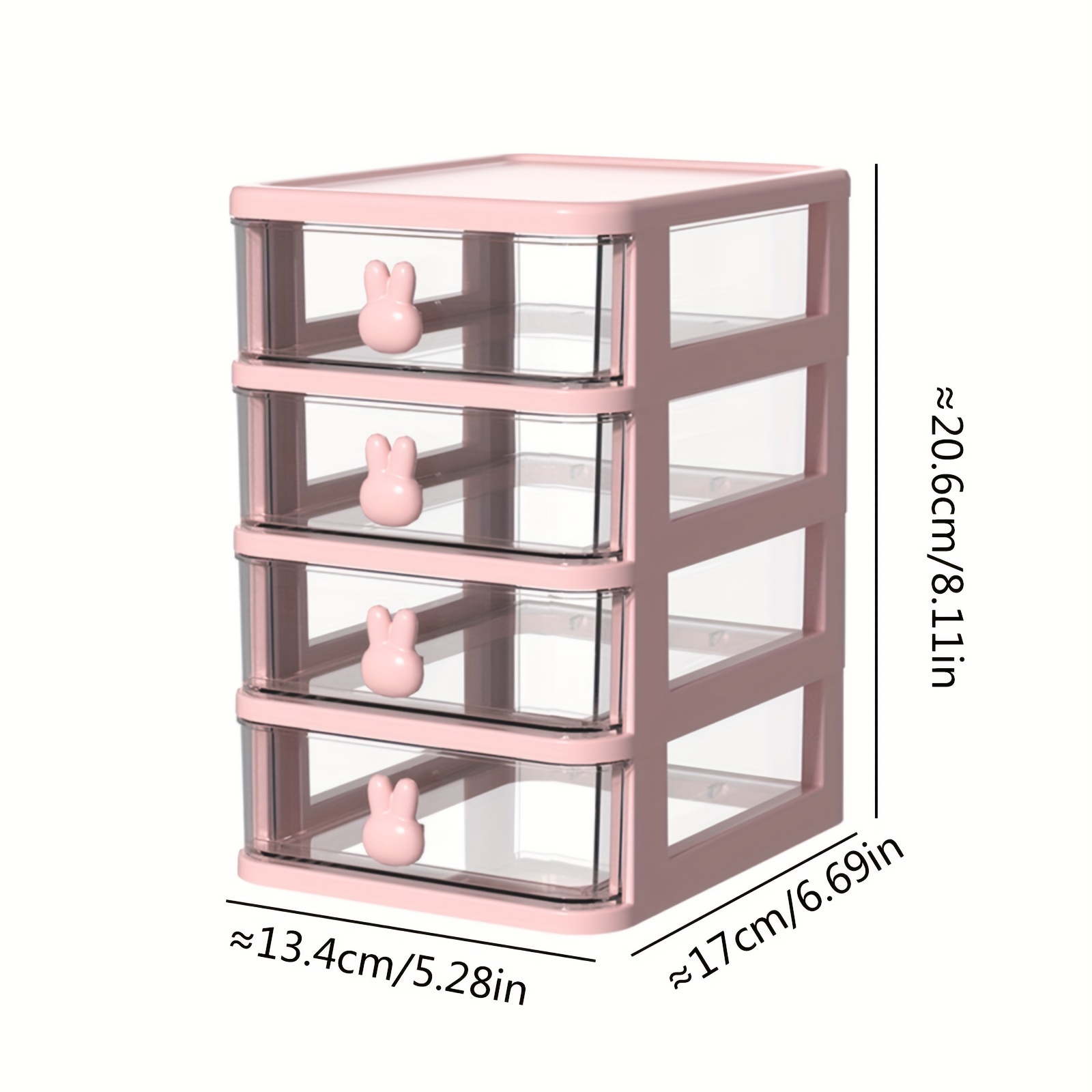 1 Caja Almacenamiento Tipo Cajón Caja Acabado Transparente - Temu