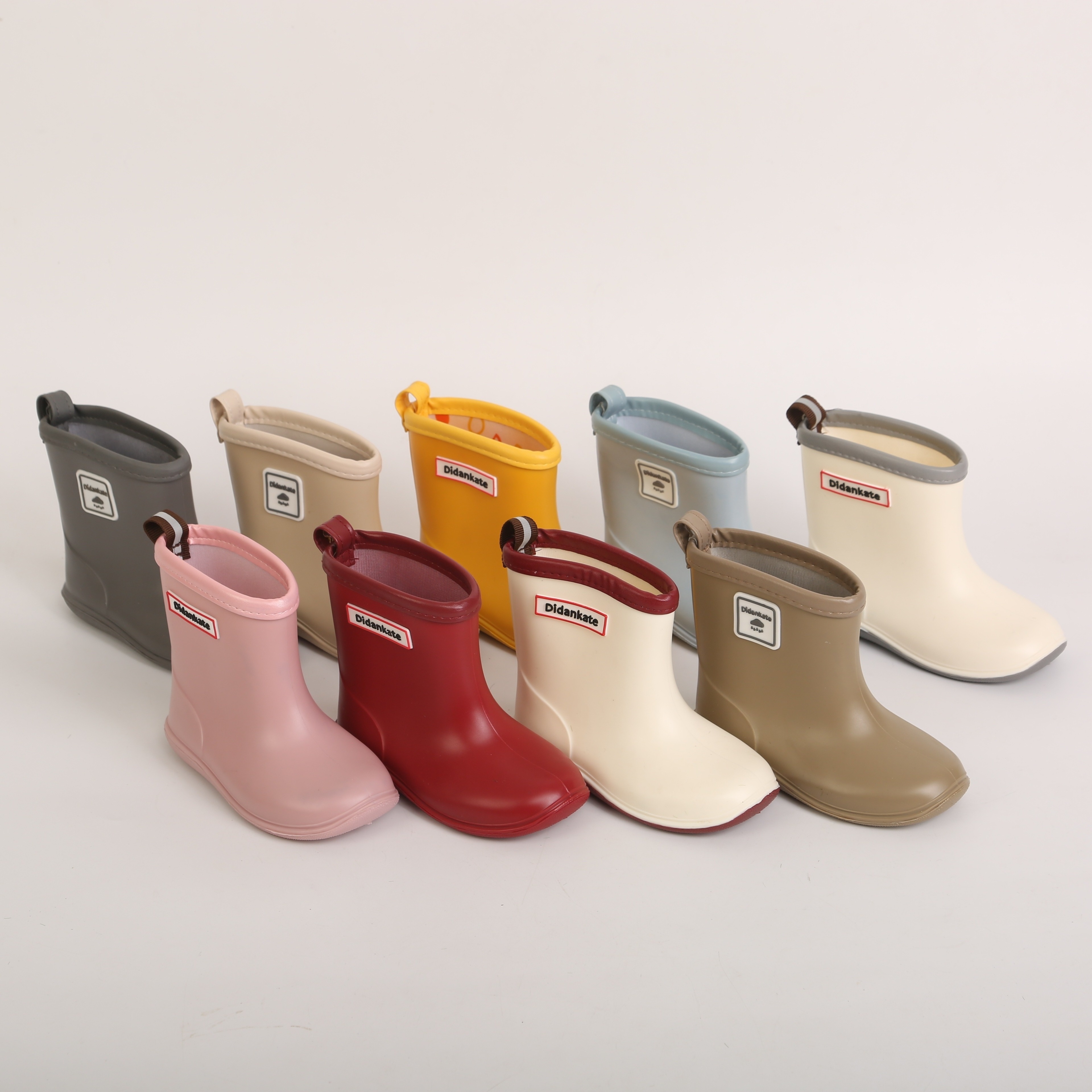 Girl's Solid Rain Boots Slip Non slip Durable Waterproof - Temu