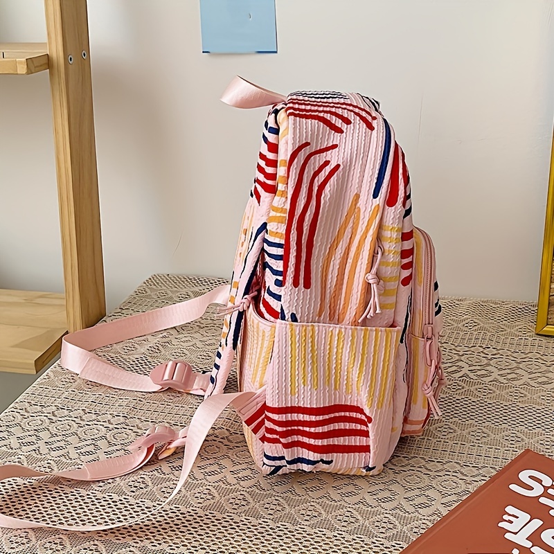 Striped rucksack clearance