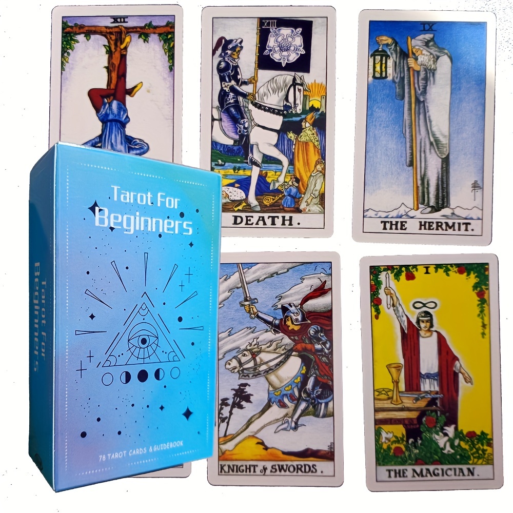 78 Cartas, Tarot Primario Para Principiantes Con Guía, Tamaño Portátil,  Baraja De Tarot Clásica, Juego De Mesa De Adivinación, Cartas De  Adivinación P