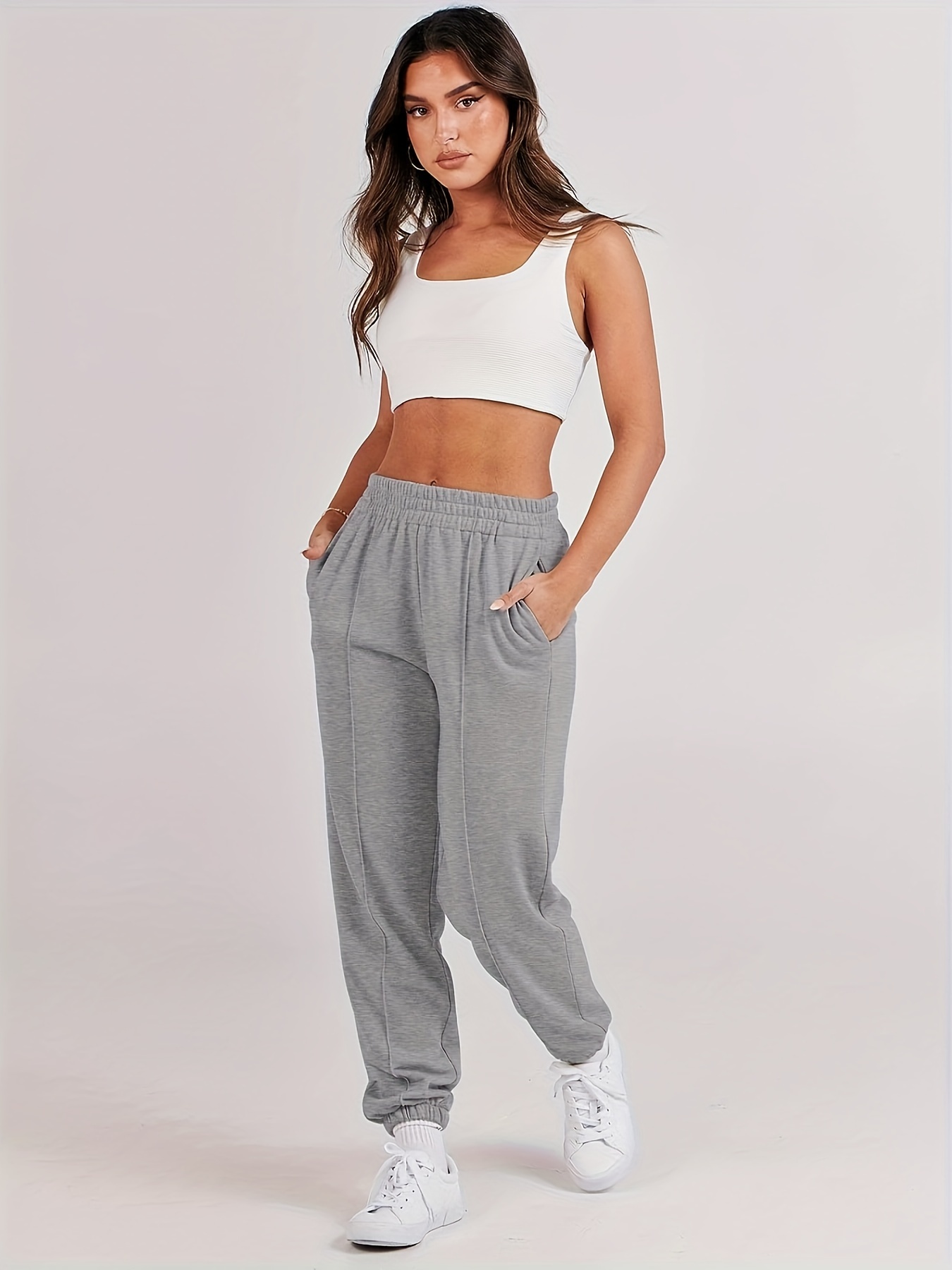 Baggy Sweatpants for Women High Waist Athletic Workout Pants Casual Jogger  Running Pants with Pockets : : Clothing, Shoes & Accessories