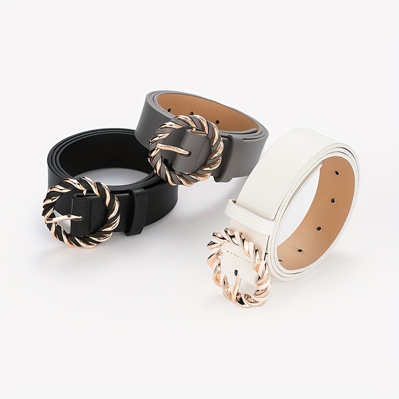 Braided Leather Belt, Pu Leather Waistband, Braided Belts Women