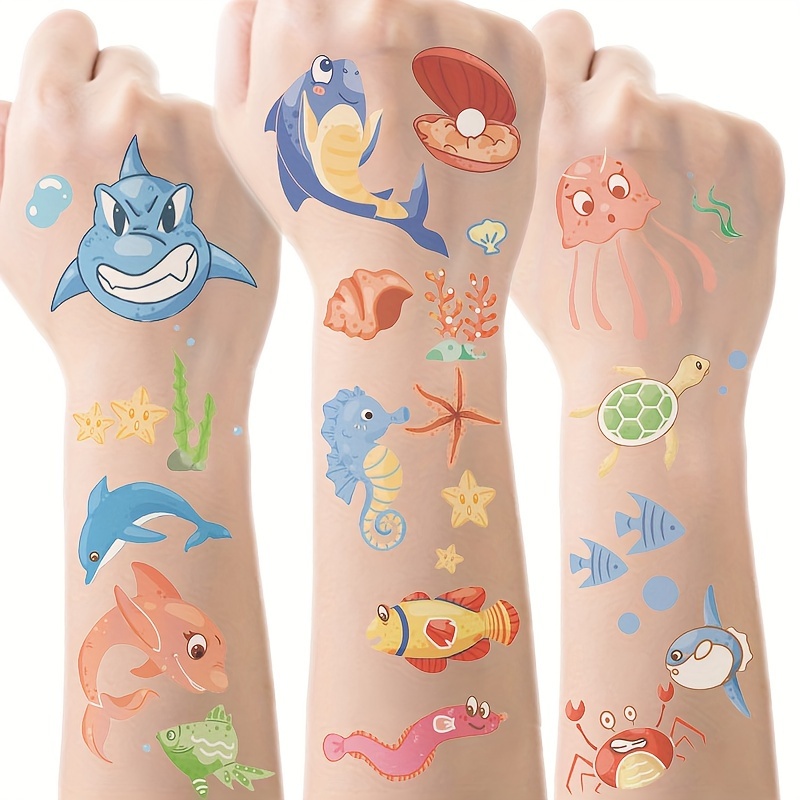 10pcs Pegatinas Tatuajes Dibujos Animados Niños Pegatinas - Temu Chile