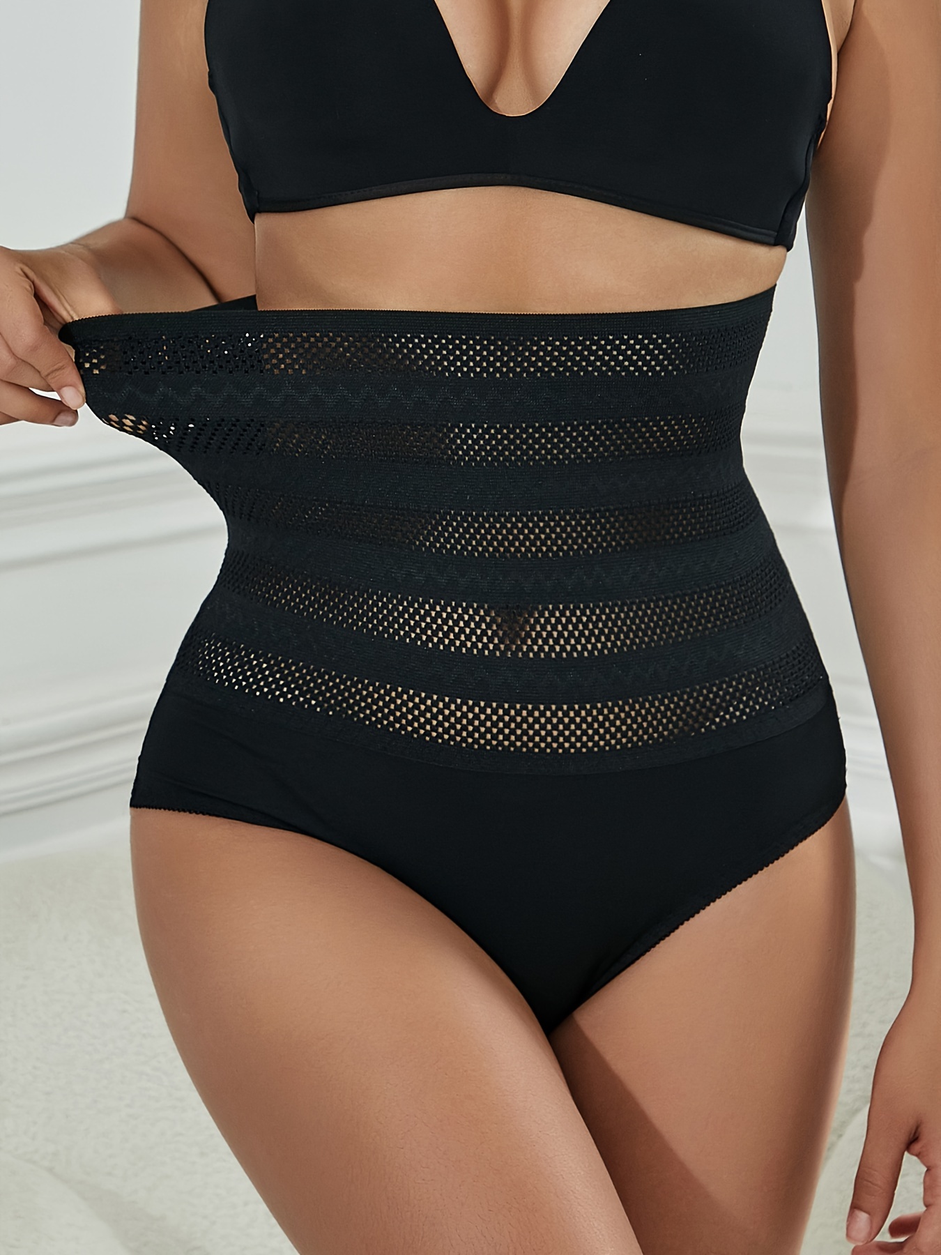 Lace Stitching Shaping Panties, Tummy Control Compression Panties To Lift &  Shape Buttocks, Women's Underwear & Shapewear