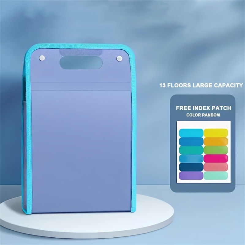 Portable Document Storage Bag Large Capacity 13-Layer Vertical Document Bag