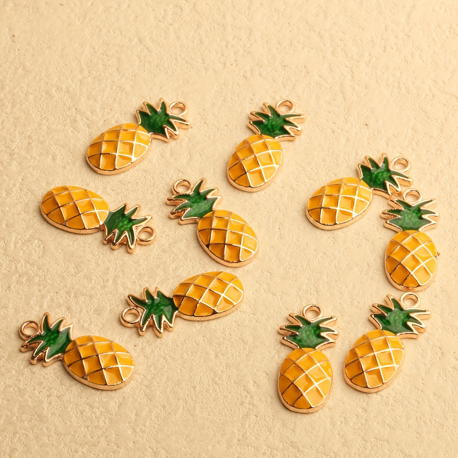 Pineapple Oil Drop Alloy Accessories Summer Fruit Series - Temu