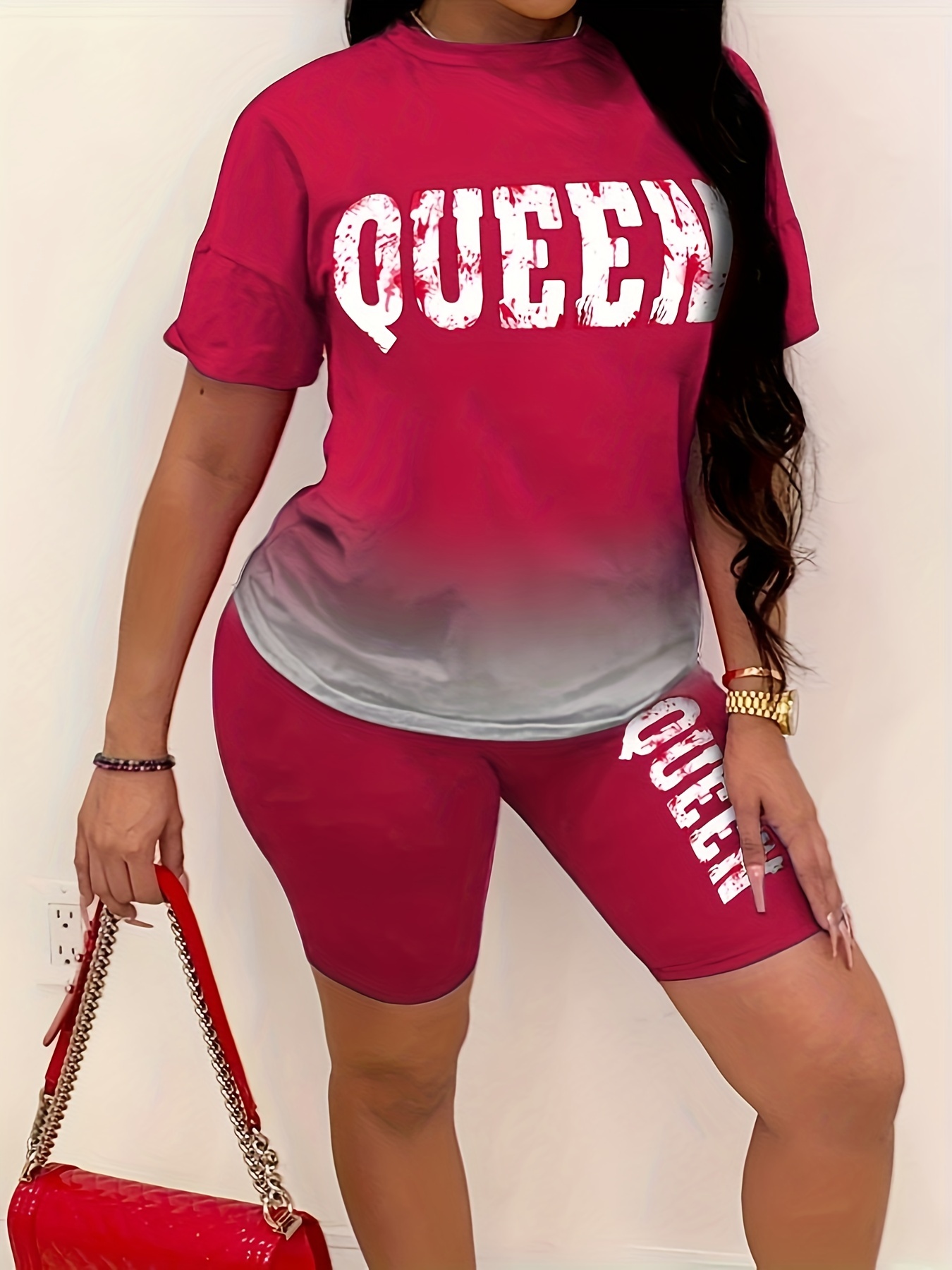 Queen Leggings Sets - Red