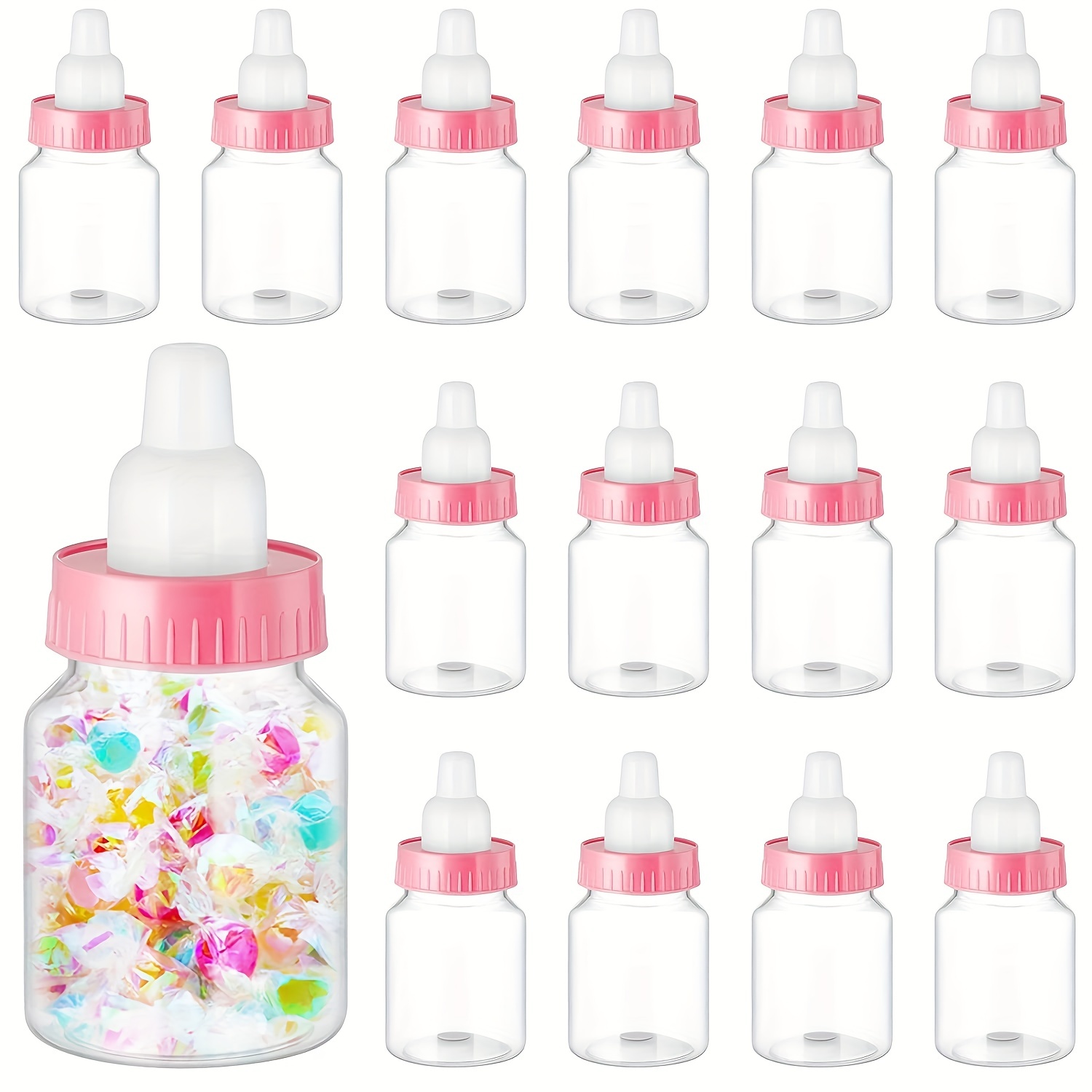 VEYLIN 72Pcs 1 Inch Mini Plastic Babies Mixed Race, Small Cute Babies  Figurines for Ice Cube Baby Shower My Water Broke Game