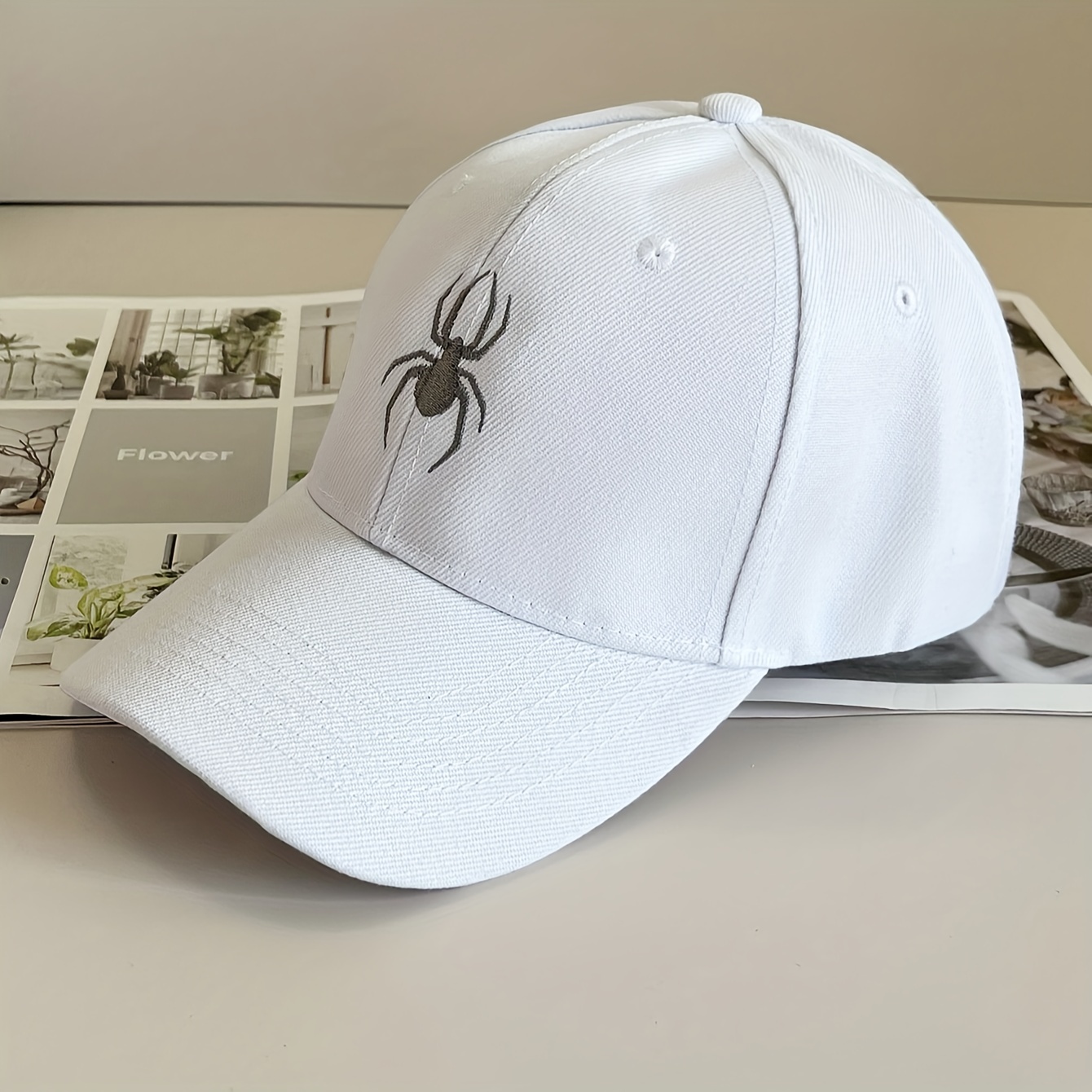 Sombrero de hombre araña para niños, gorra de béisbol ajustable (araña  negra), Araña negra