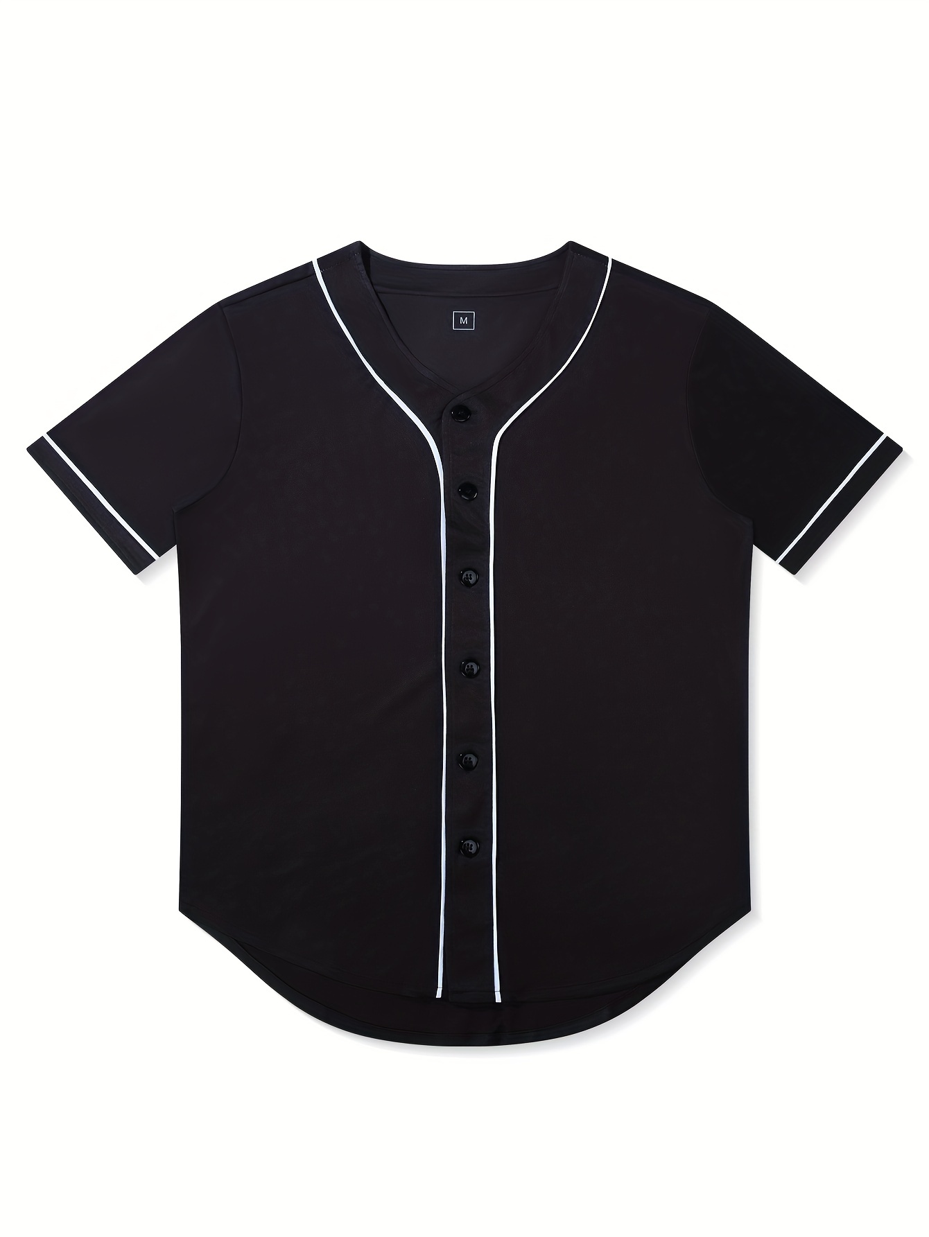 Men's Solid Color Classic Design Baseball Jersey, The Sandlot Print Retro Baseball Shirt, Slightly Stretch Breathable Sports Uniform for Training