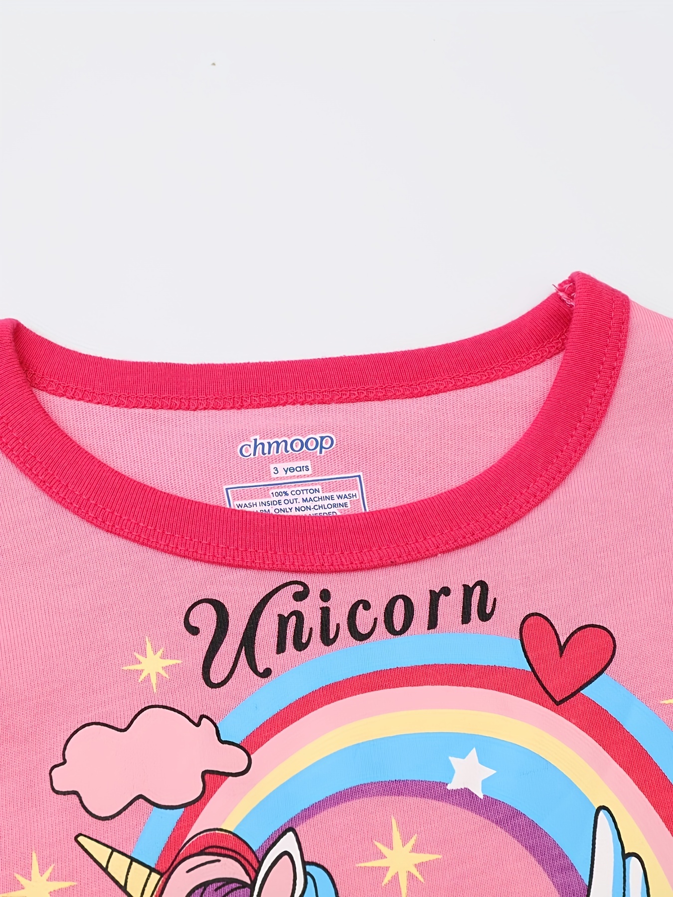 Pigiama Bambini Motivo Unicorno Arcobaleno 2 Pezzi Maglietta - Temu Italy