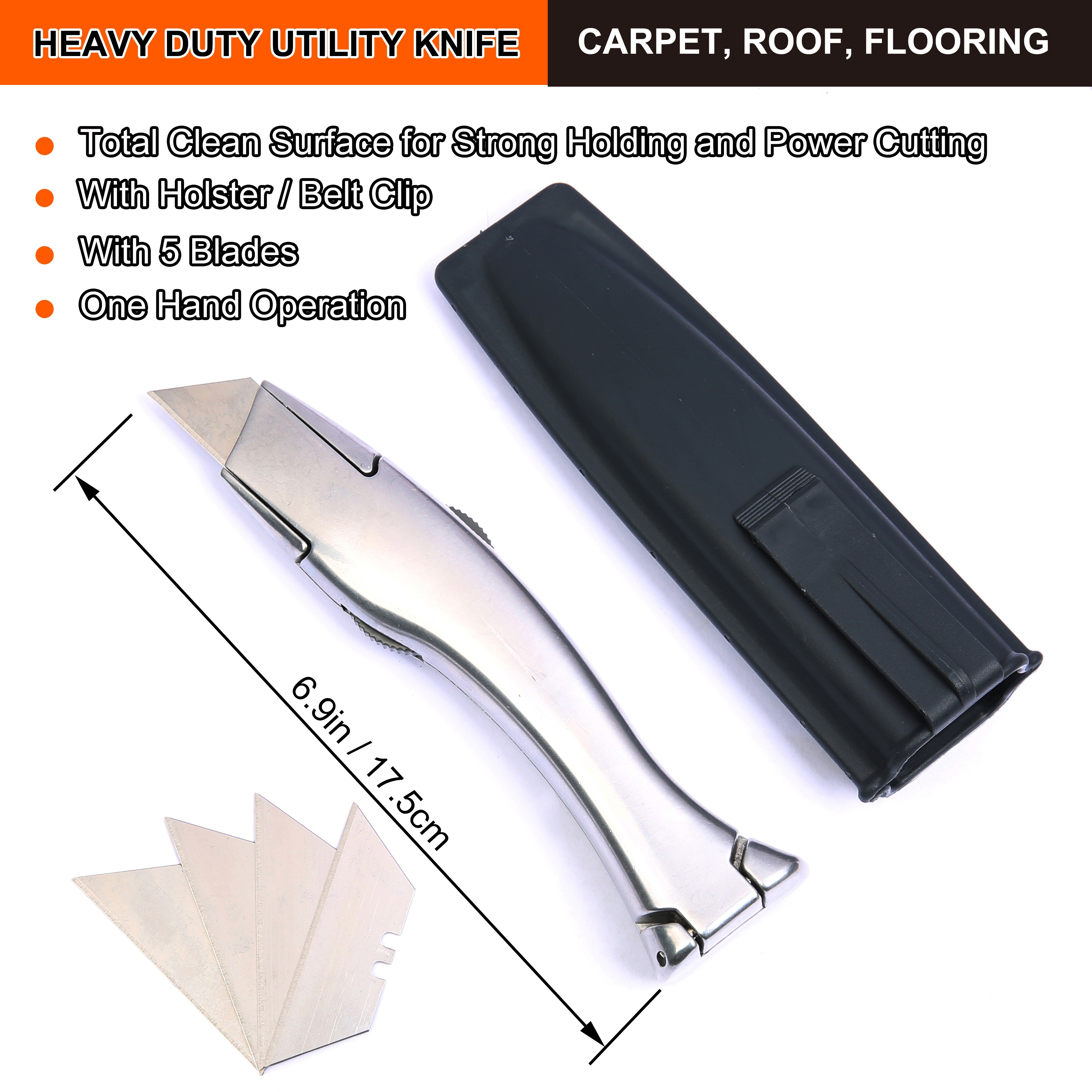 Tools, Pvc Heavy Duty Vinyl Knife Utility Knife Roofing Knife Carpet Knife  For Pvc Resilient Floor