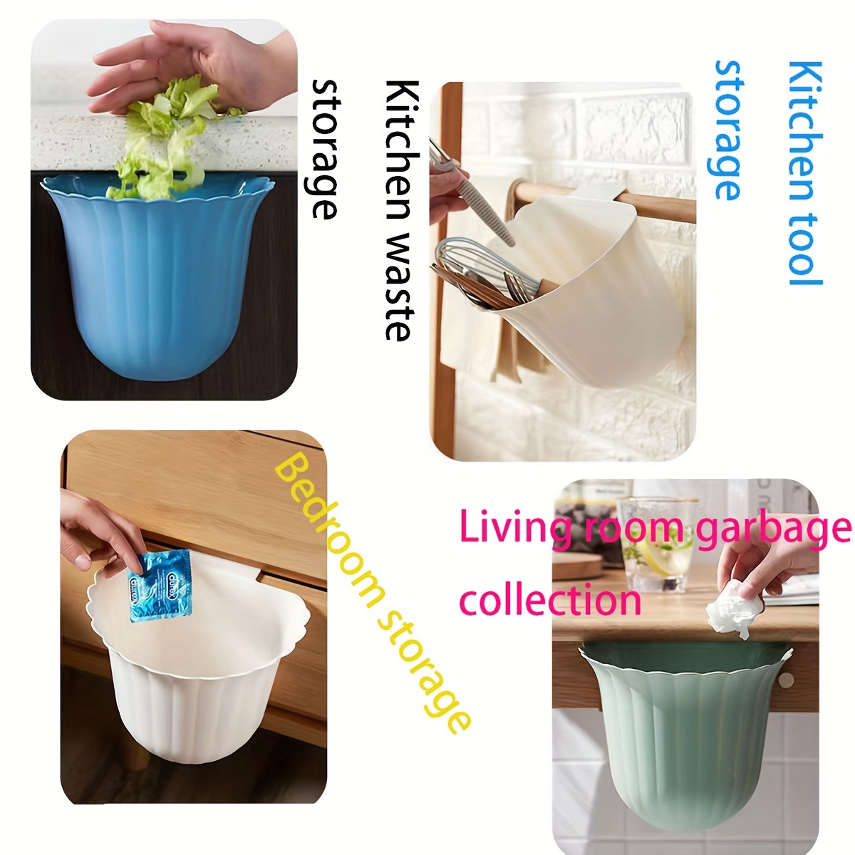 Multifunctional Storage Bucket Hanging Flower Storage Bucket - Temu