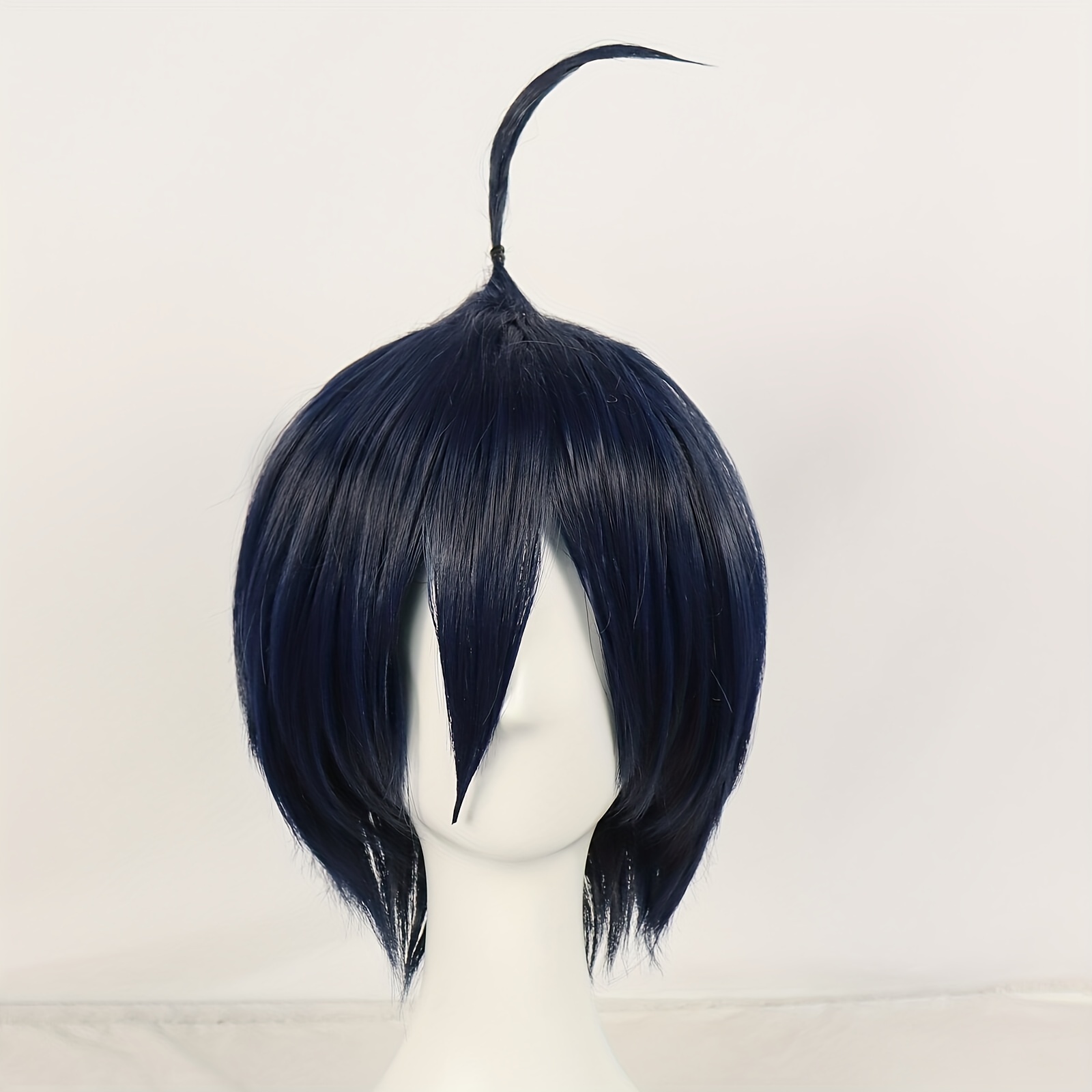 1pc Peruca De Cosplay Masculina, Sintética Curta E Ondulada Natural, Cabelo Para  Homens Meia Peruca Para Festa De Halloween Anime Wig - Temu Portugal