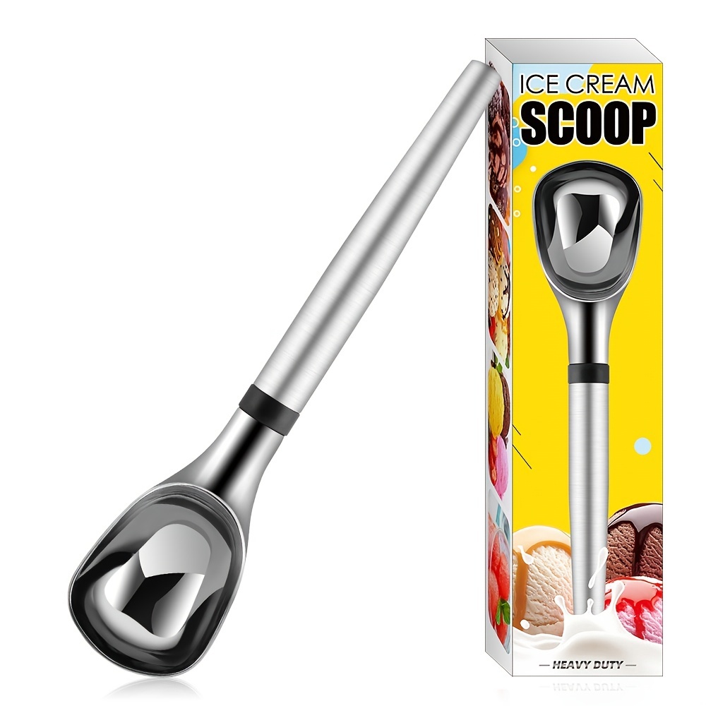 1pc 30ml Stainless Steel Ice Cream Scoop Ice Cream Scoop Solid Thickened Ice  Cream Scoop - Home & Kitchen - Temu Italy