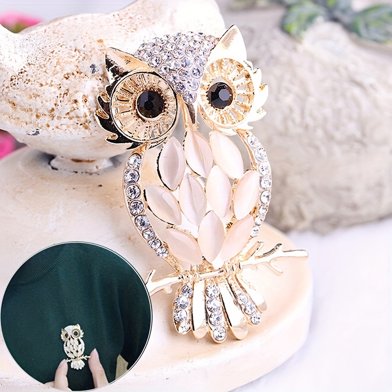 Owl brooch deals pin