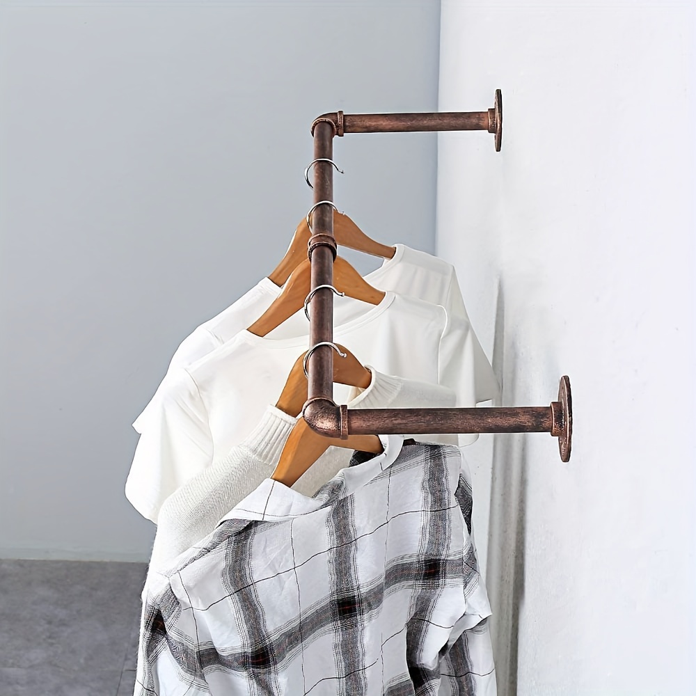 industrial water pipe clothes hanger wall mount used hanging