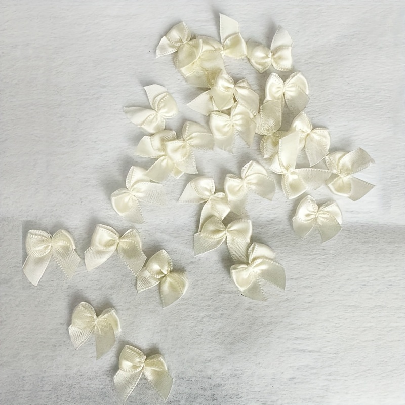 TEMU 30er Pack Schleifen Zubehör Mini Satin Schleifen für Schuhe, Kleidung und Geschenkbox Dekoration, Kleine Blumen, Geschenkverpackung Schleifen,