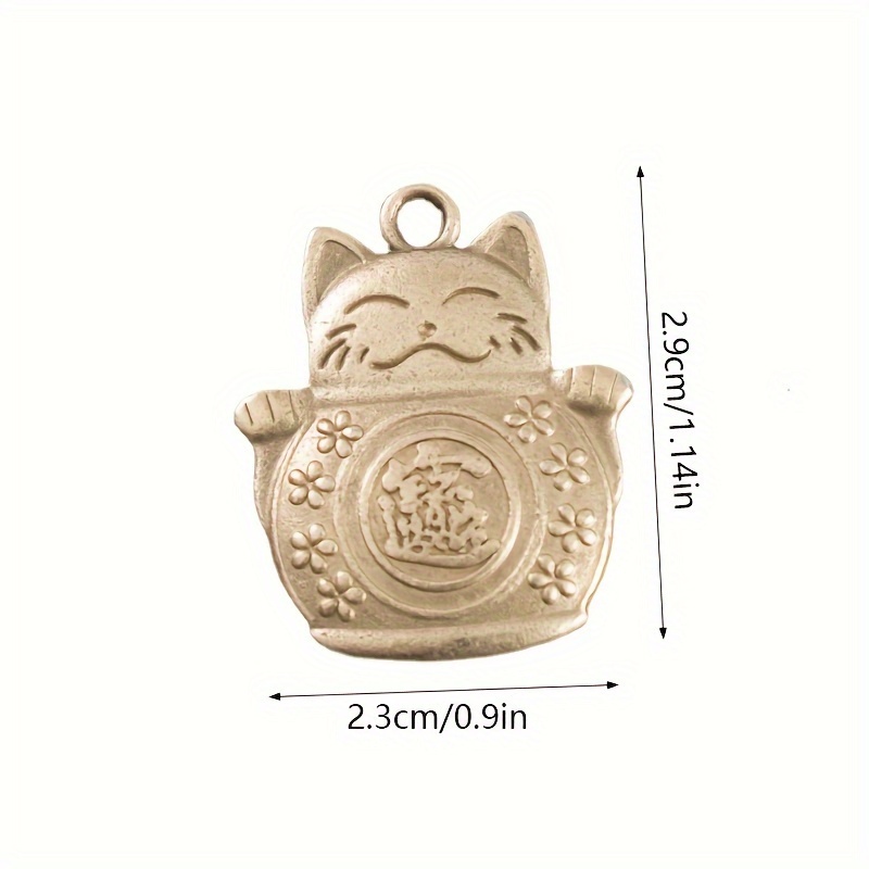 Retro Lucky Cat Animal Keychain Bag Purse Charm Pendant