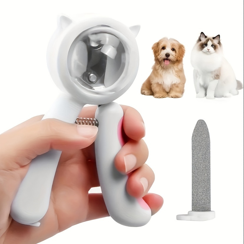 Pet Nail Clippers, Splash Resistant Dog And Cat Nail Clippers With