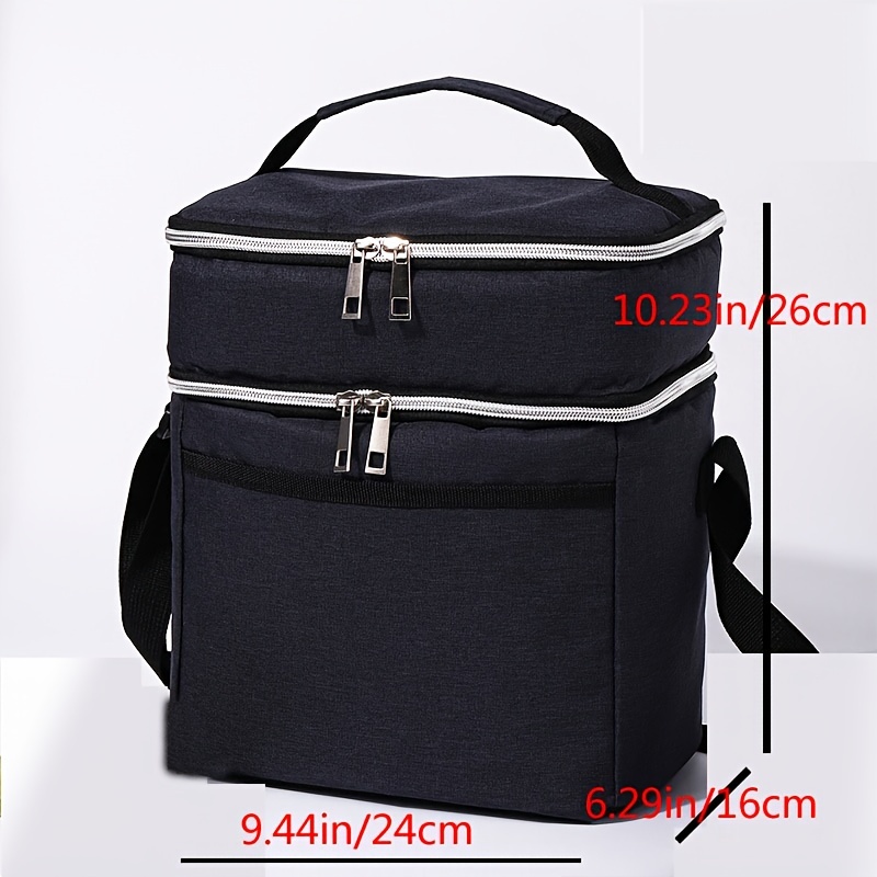 Portable Insulated Bento Bag, Large Capacity for Outdoor Picnic