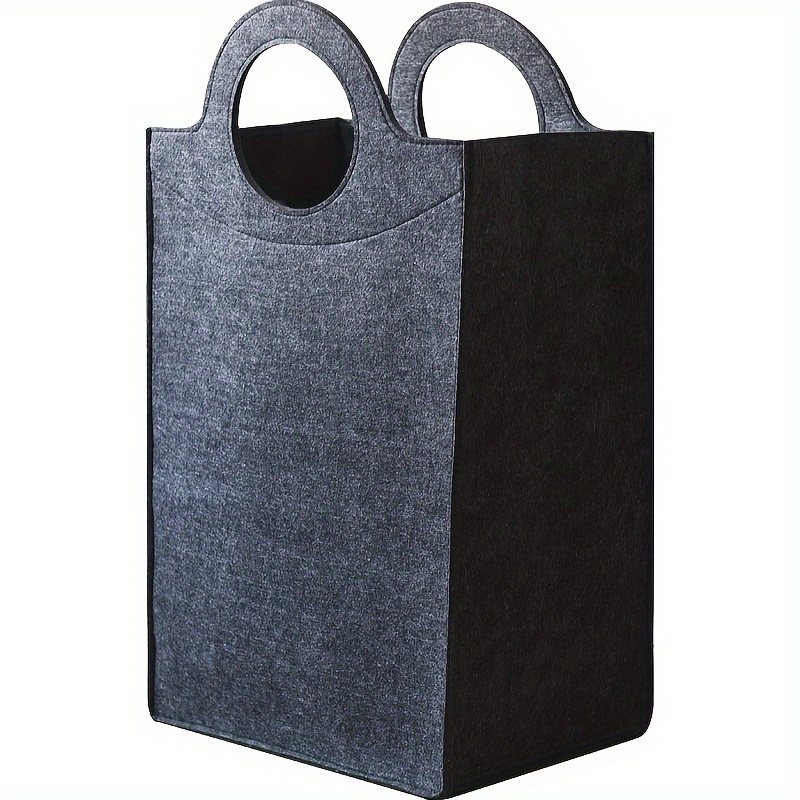 2024 Minimalist Felt Storage Basket Large Dirty Clothes Storage Bucket Household Miscellaneous Storage Basket Storage Bucket, Laundry Baskets