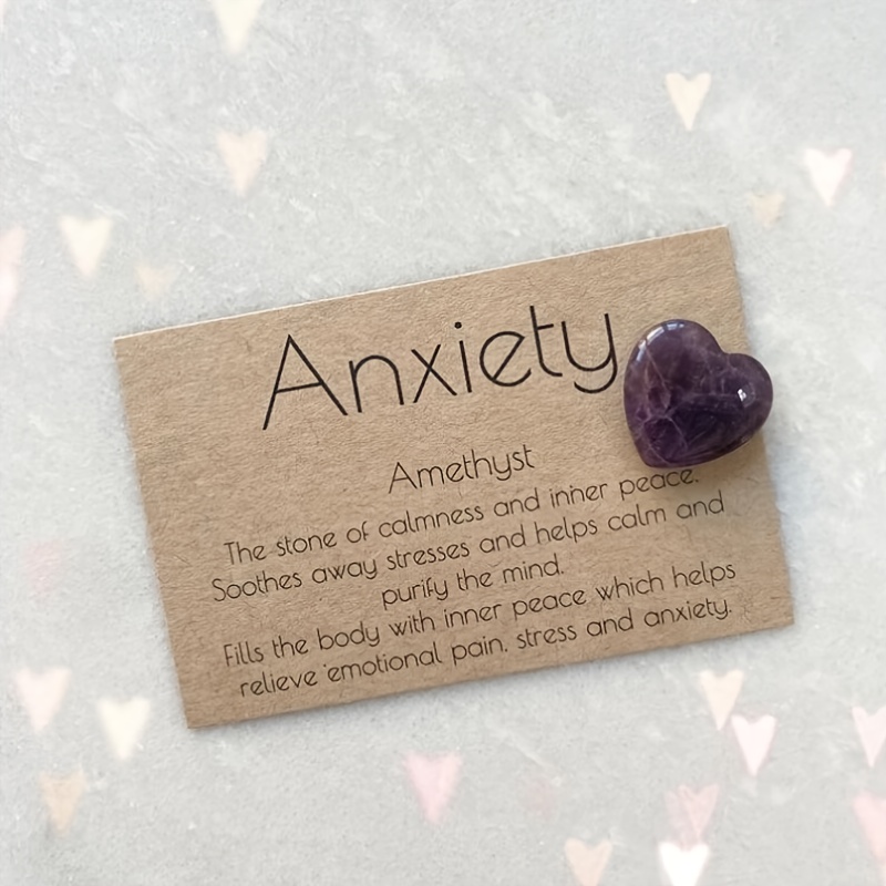 1pc Pocket Hug, Anxiety Heart Stone, Heart Shaped Stone Gifts