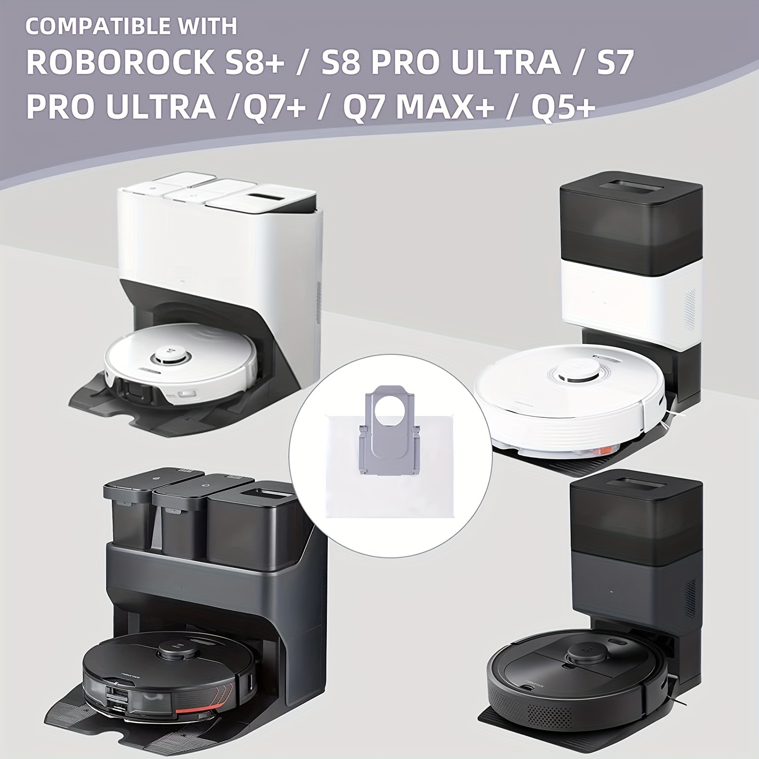 Accesorios para Roborock S8 pro ultra S7 MaxV, bolsa de polvo