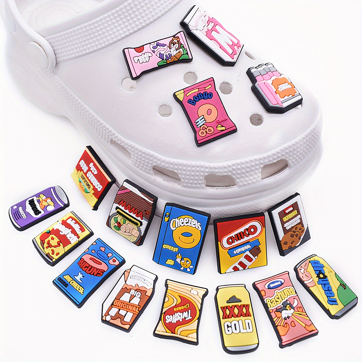 50/100/200/400pcs Cartoon Random Shoe Charms For Clogs Bubble Slides  Sandals, PVC Shoe Decorations Accessories For  Christmas/Thanksgiving/Halloween/Birthday Gift Party Favors