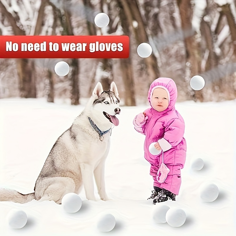 6pcs Fake Snowballs Snow Toy Balls Artificial Indoor Snowballs With For  Indoor Outdoor Snow Fight, Christmas Toss Game