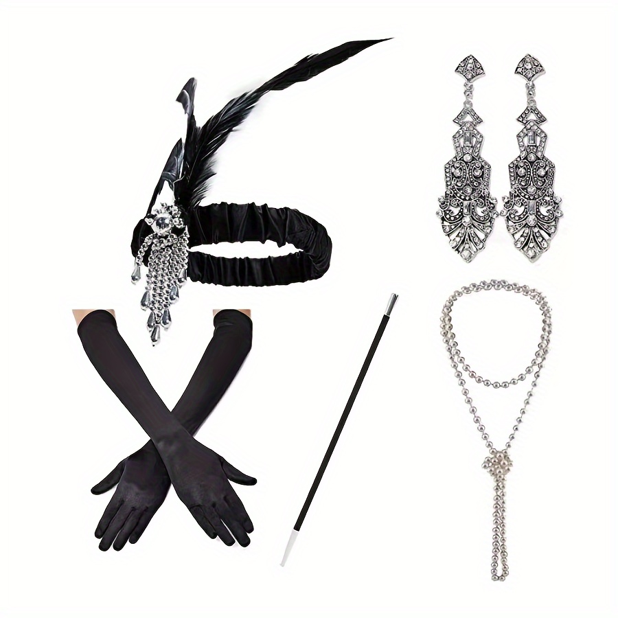 1920s Style Vintage Accessory Set Great Gatsby Themed - Temu