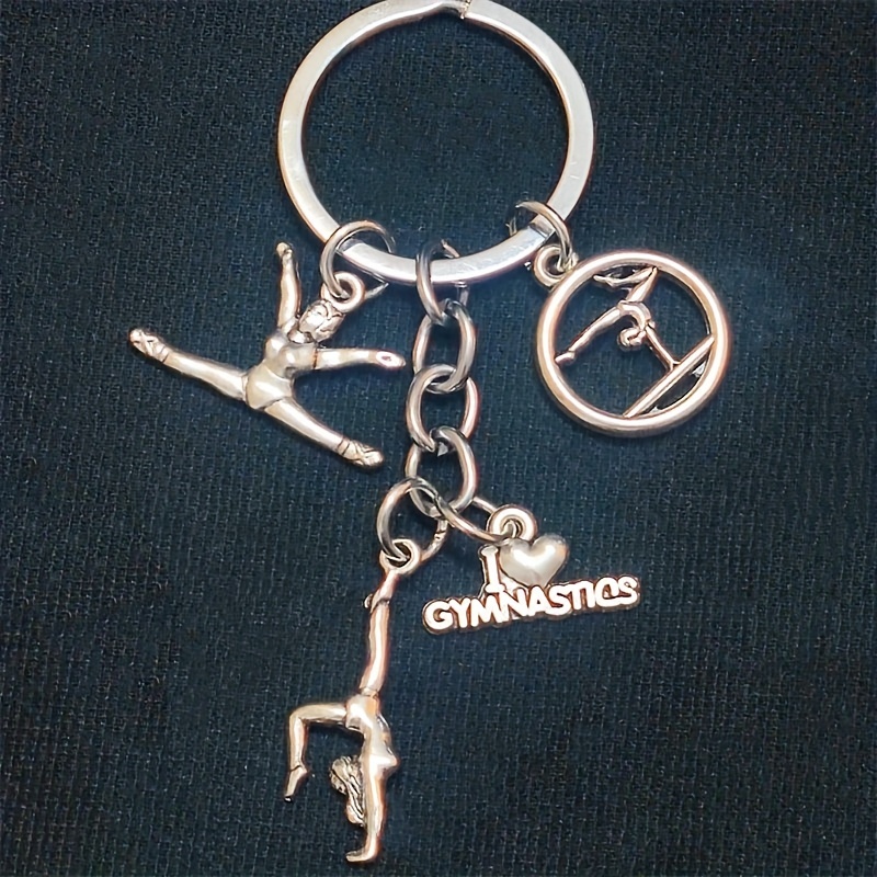 Gymnastics keychains hot sale