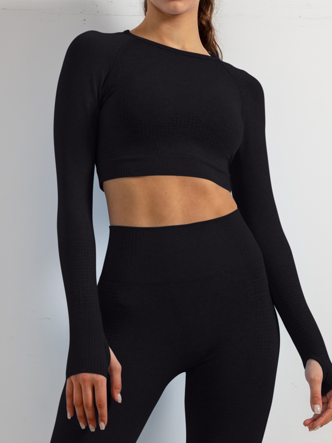Dot Style Women's Seamless Athletic Long Sleeves Sports - Temu
