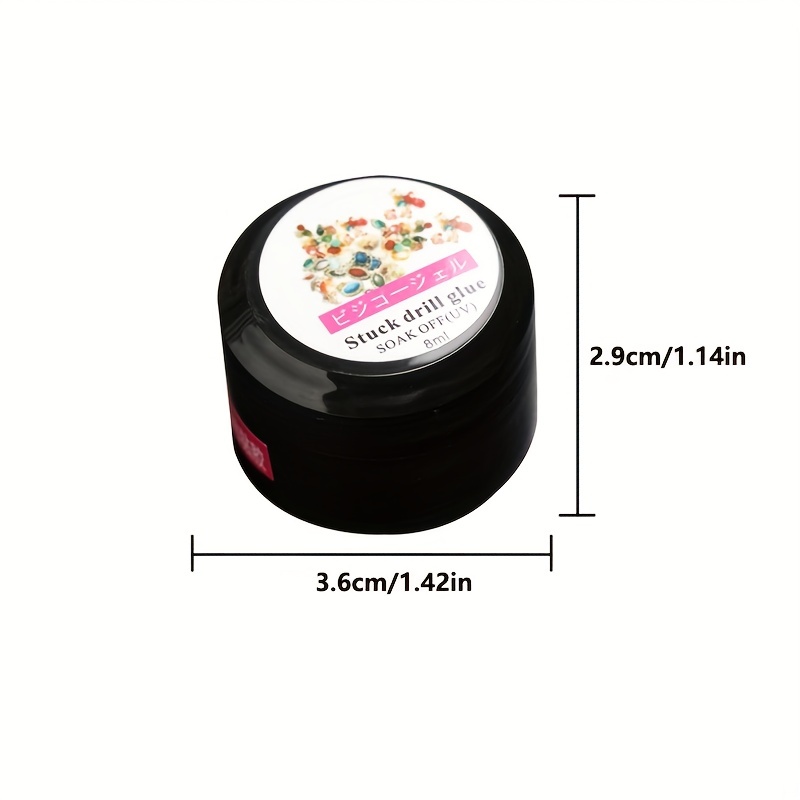 Nail Design Adhesive Super Sticky Rhinestone Glue, Nail Ornament Adhesive  Drill Glue, Non-flowing Glue For Nail Art DIY