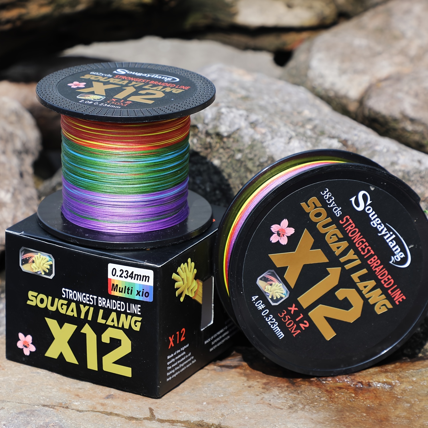 12 Strands Braided Pe Fishing Line Strong Smooth Abrasion - Temu Canada