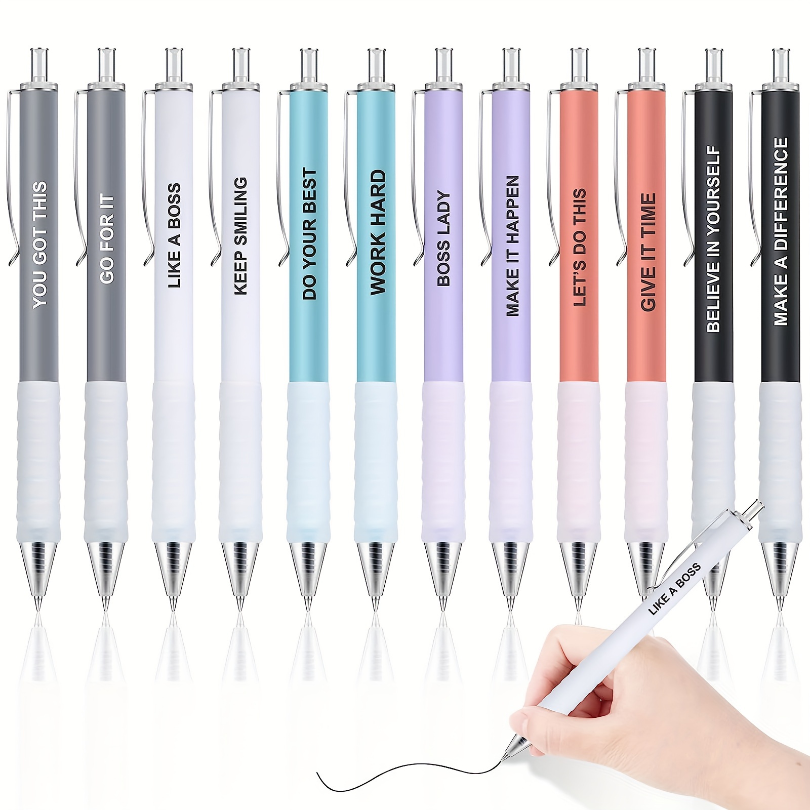  24 Snarky Office Pens Funny Ballpoint Pens Black Ink