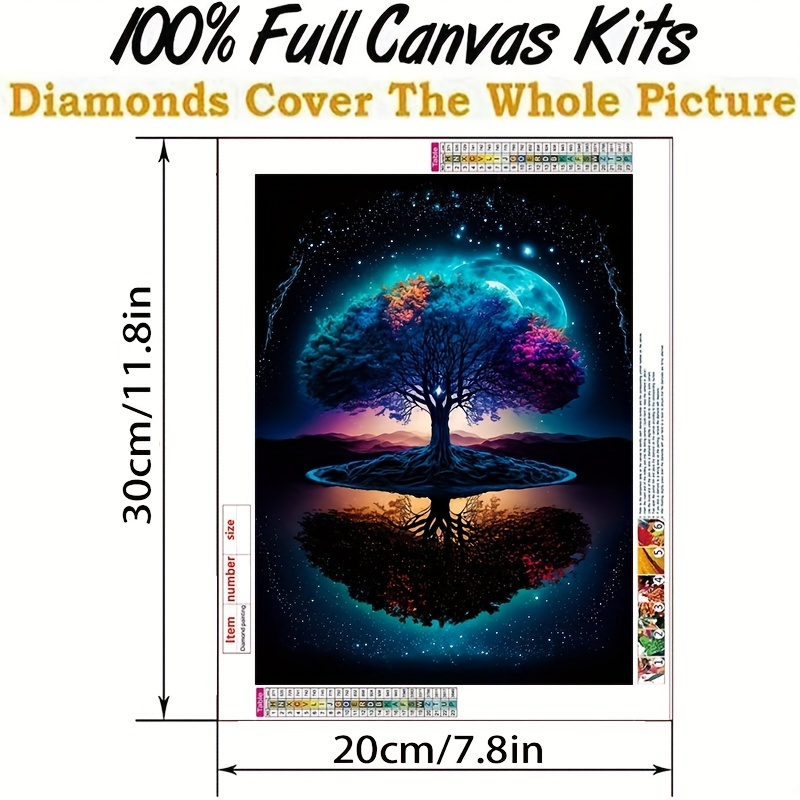 2 Pack Diamond Painting Kits for Adults Beginners and Kids-Treer