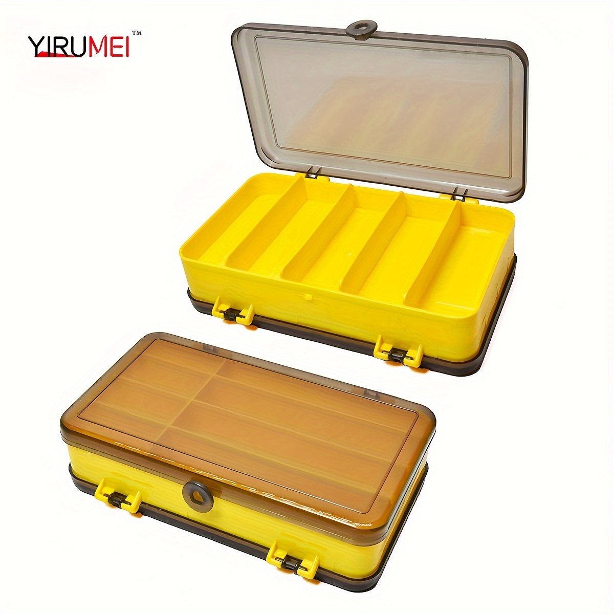 Plastic Double sided Fishing Tackle Box Portable - Temu Canada