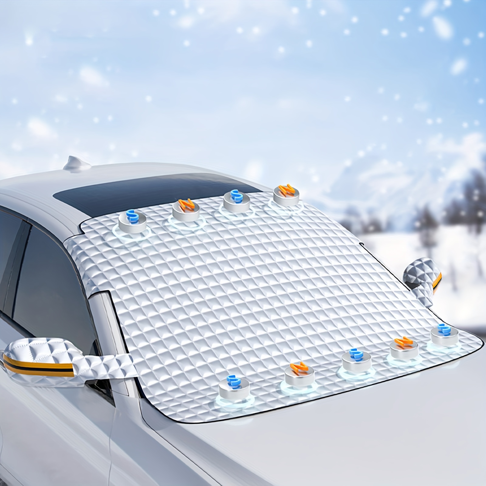  Housse de protection contre la neige pour pare-brise arrière de  voiture, accessoire de voiture pour la plupart des SUV et